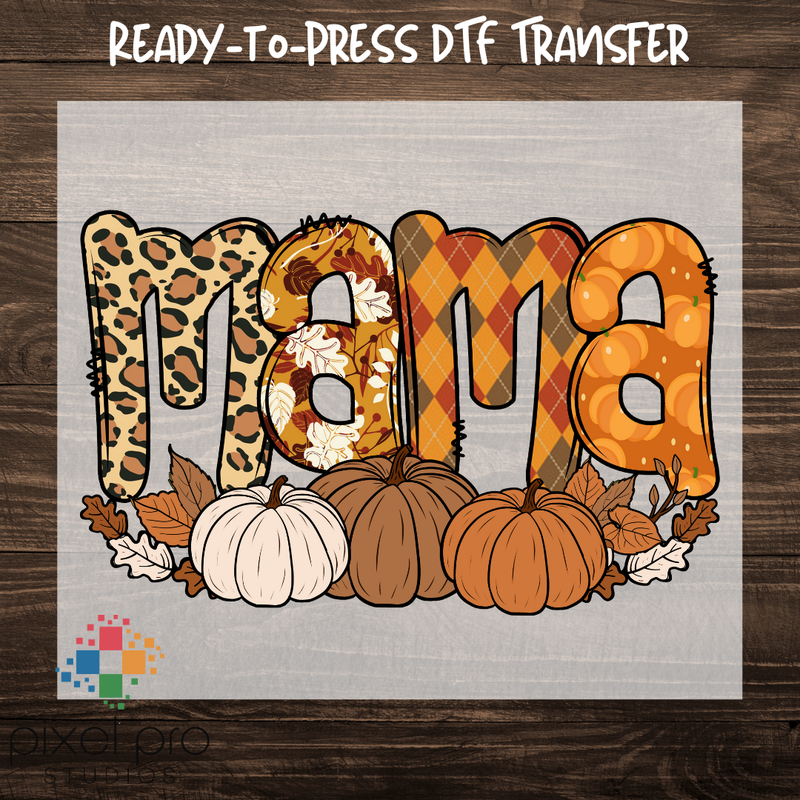 Fall Mama with Pumpkins