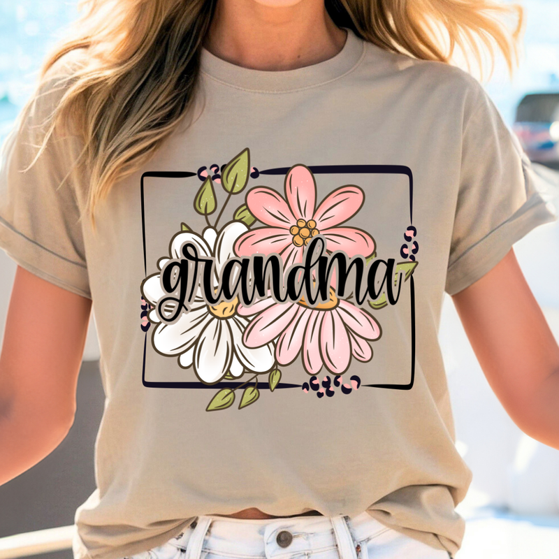 Grandma on Flowers