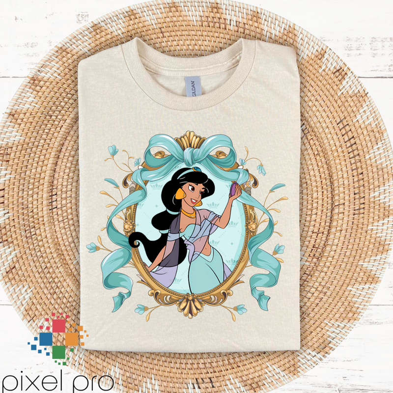 Princess with Teal Ribbons