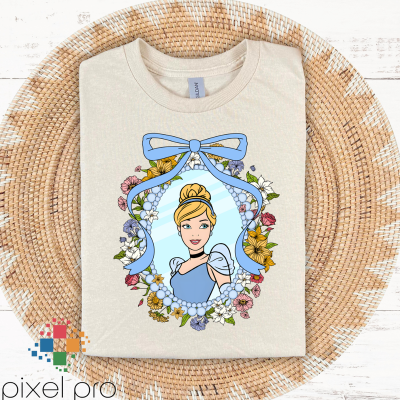 Princess with Blue Ribbons