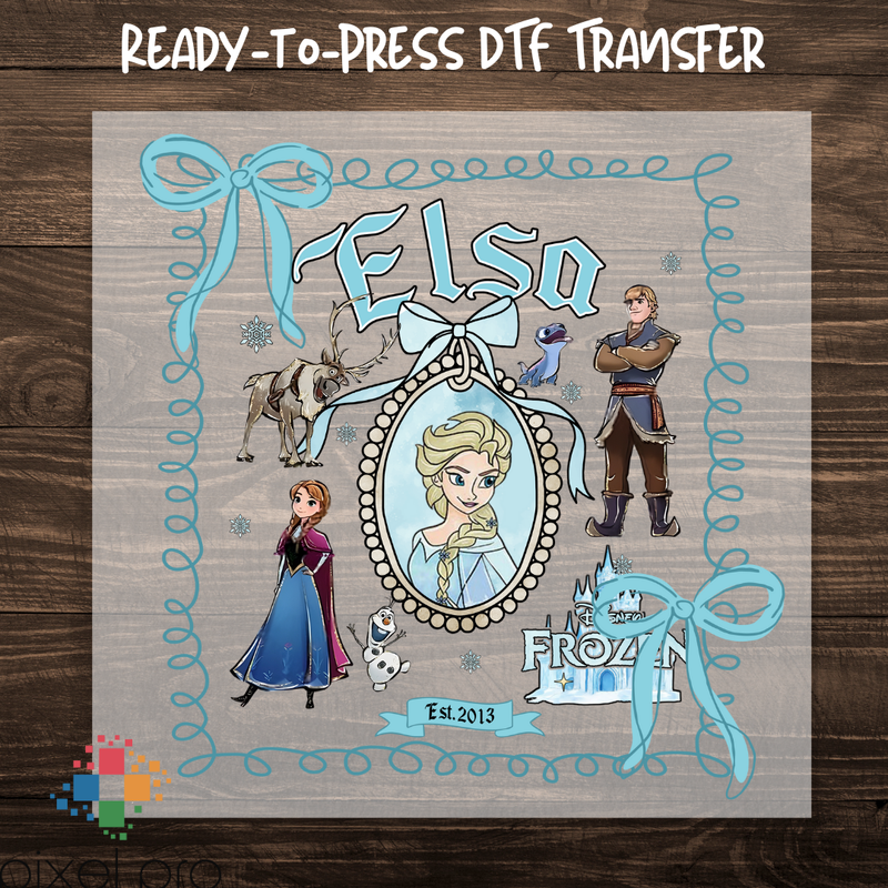 Aqua Princess with Border and Frame
