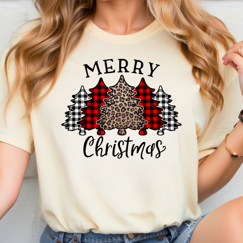 Leopard Trees Merry Christmas