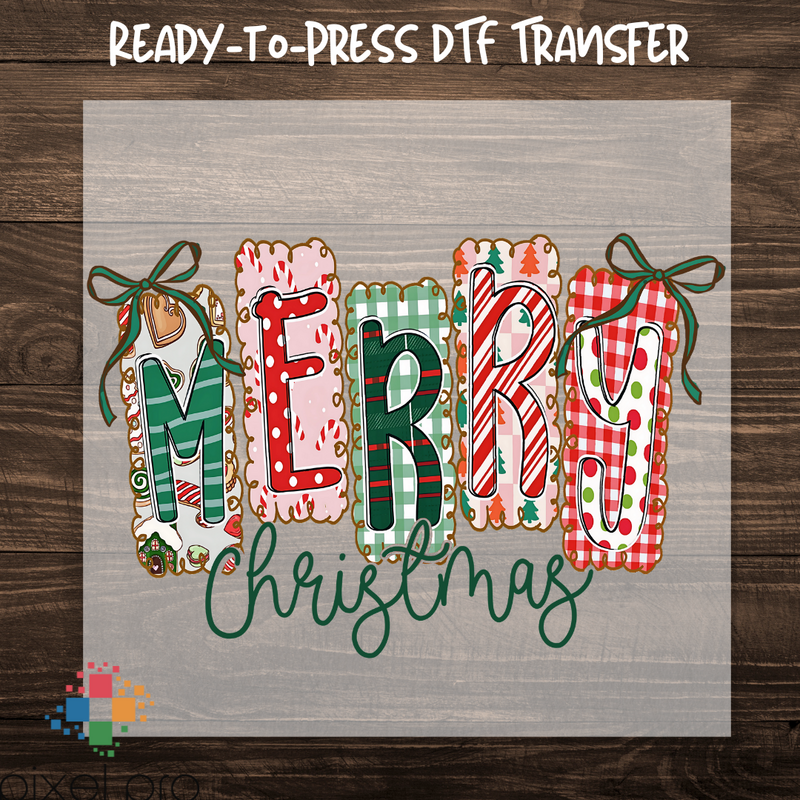 Patterned Merry Christmas