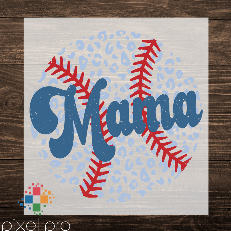 Blue Leopard Mama on Baseball