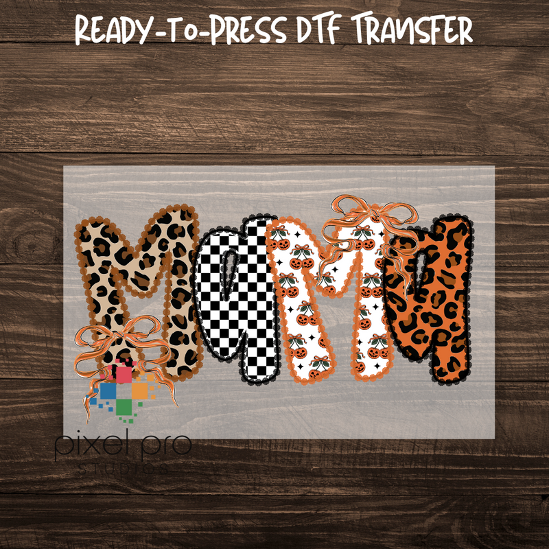 Pumpkin Leopard Mama
