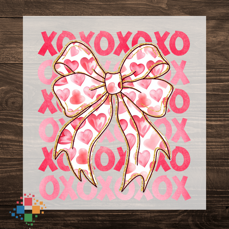 Stacked XOXO with Bow