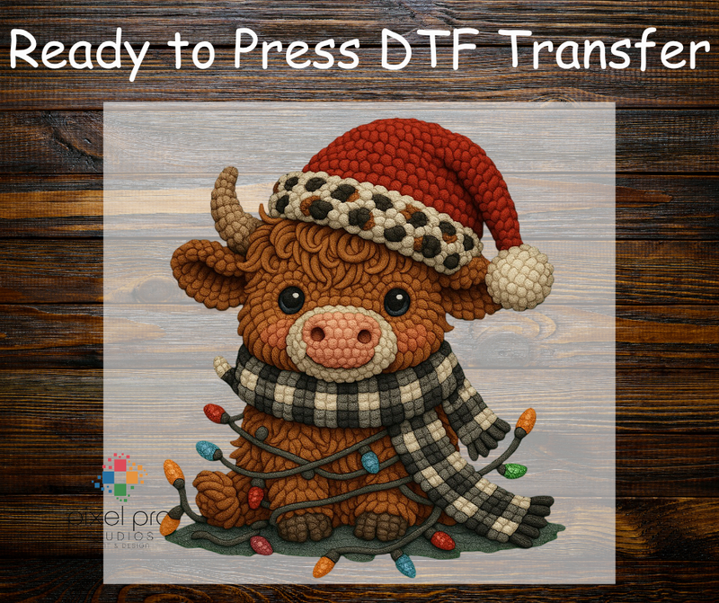 Yarn- Highland Cow with Lights