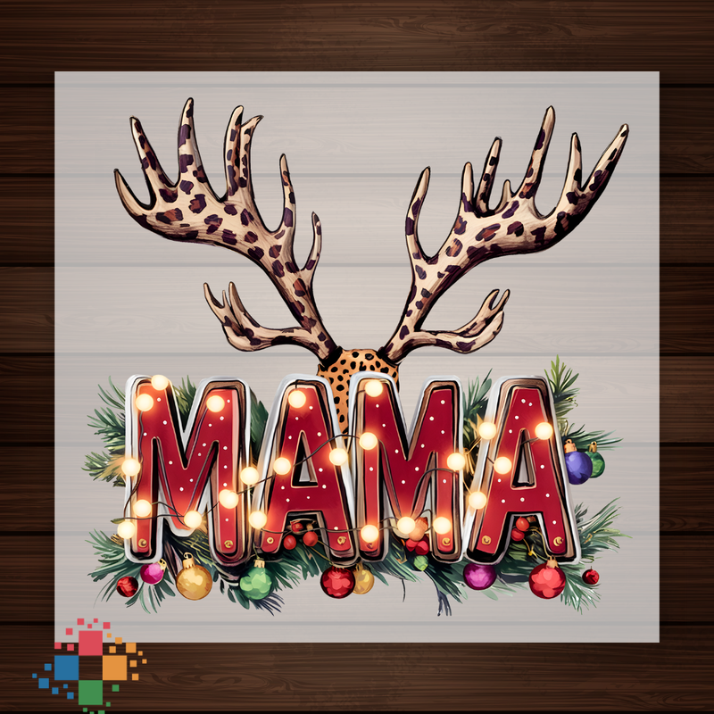 Mama with Reindeer Antlers