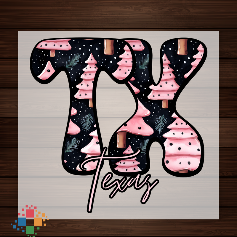 Pink and Black Christmas TX