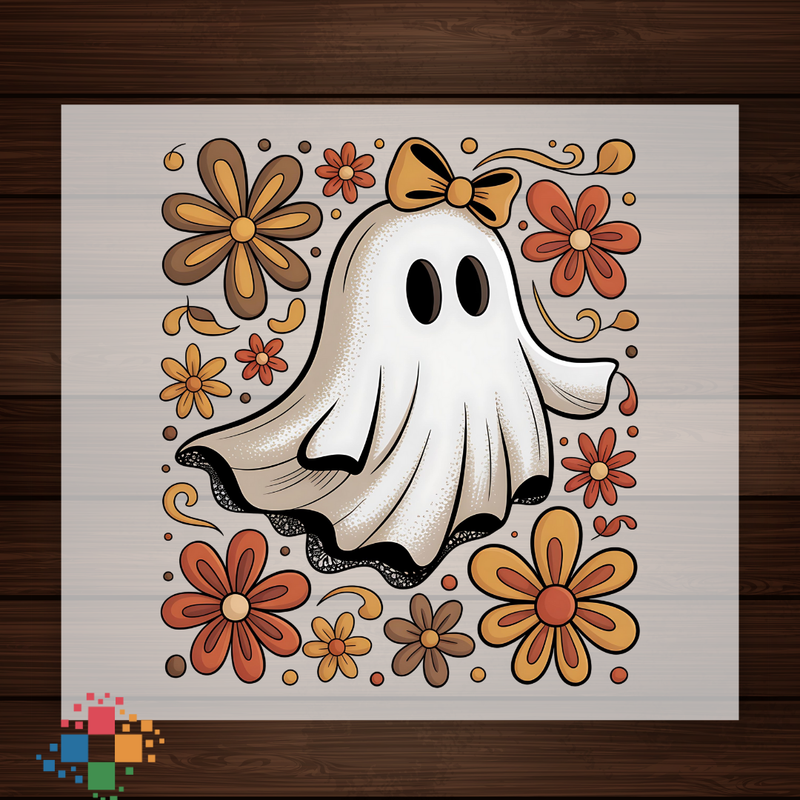 Girly Ghost with Flowers