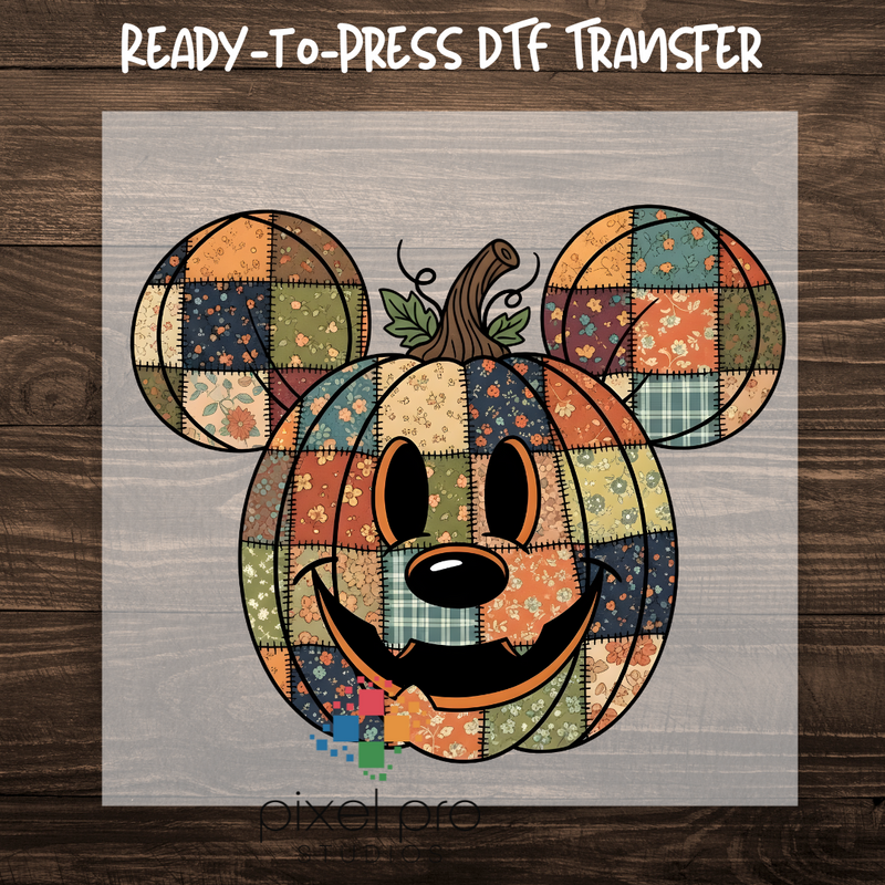 Preppy Fall Patchwork Mouse