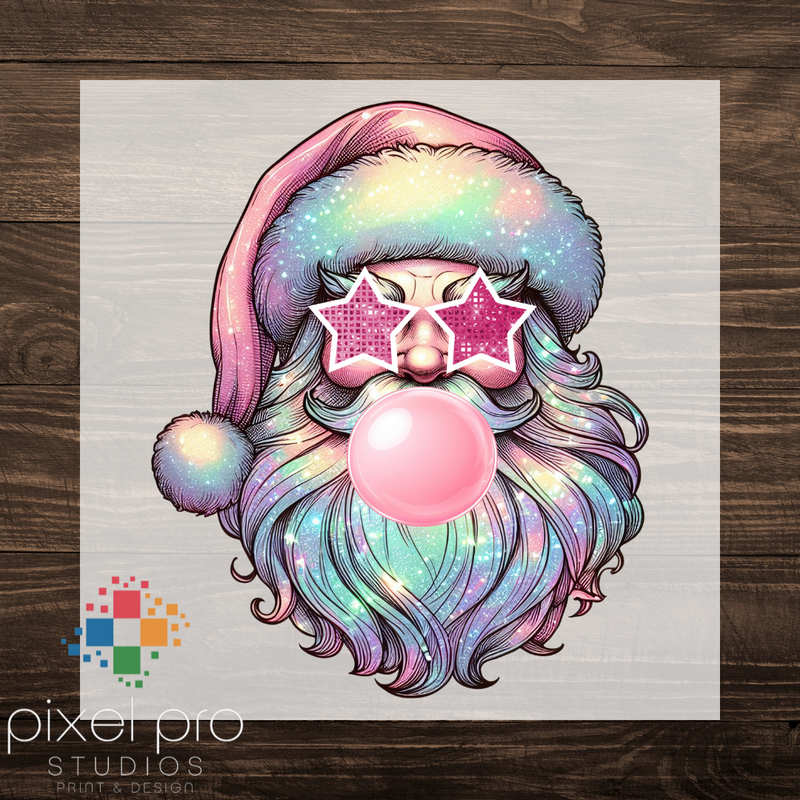 Pastel Santa