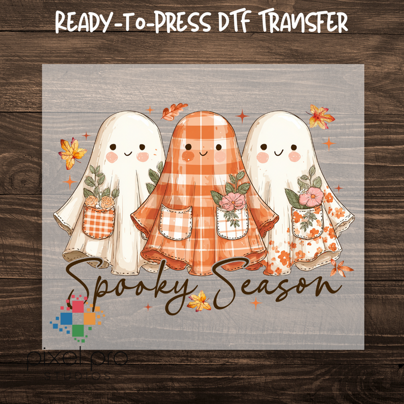 Fall Floral Spooky Season Ghost