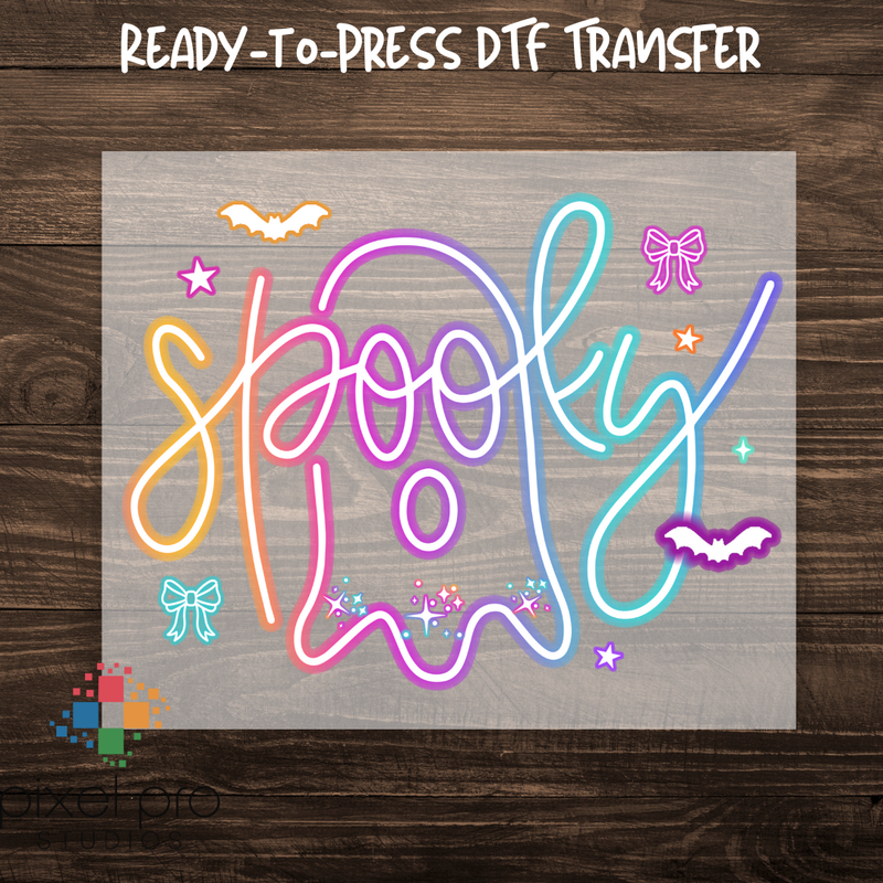 Neon Spooky Ghost