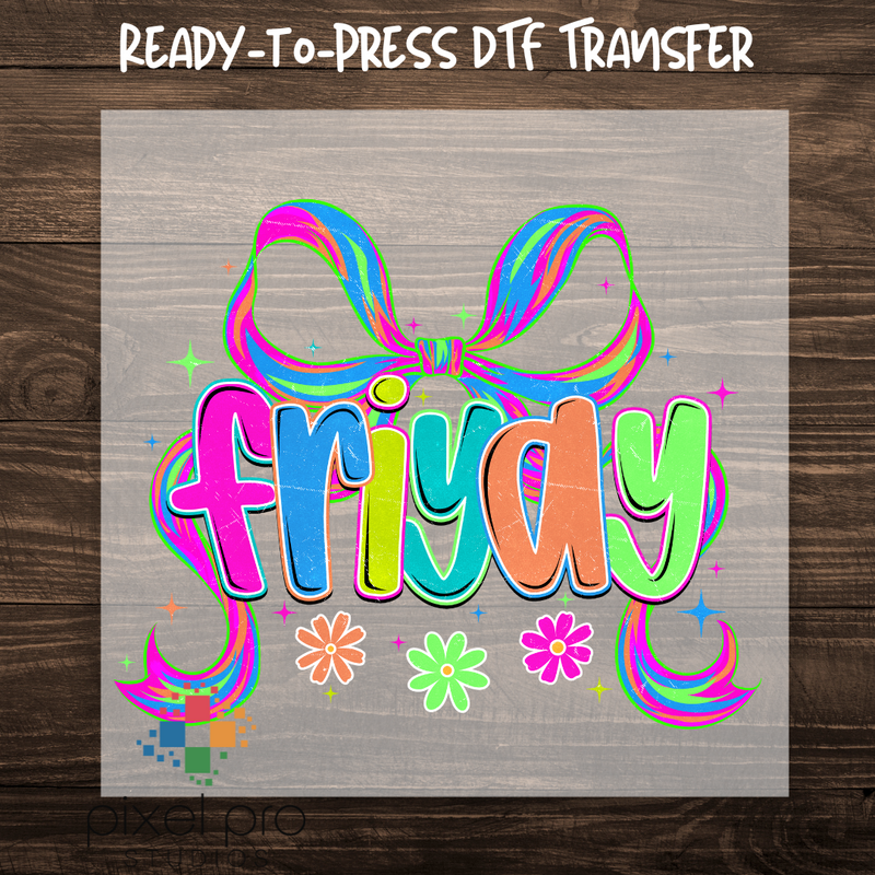 Neon Friyay with Bow