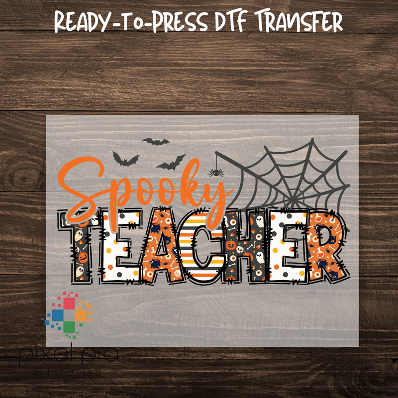 Orange Spooky Teacher