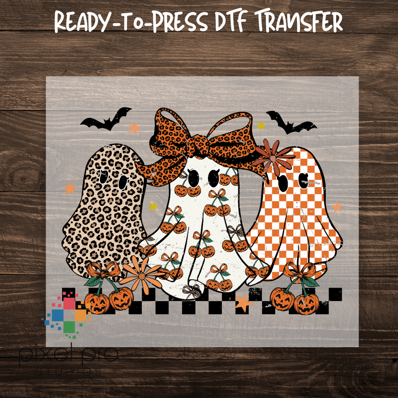 Trendy Leopard Pumpkin Ghost