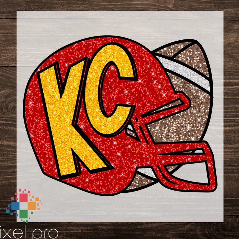 Faux Glitter KC Helmet