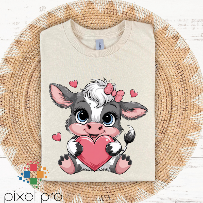 Cute Cow with Heart