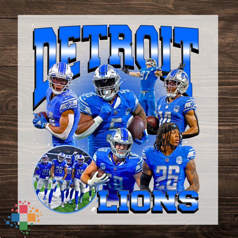 Detroit Lions with Players