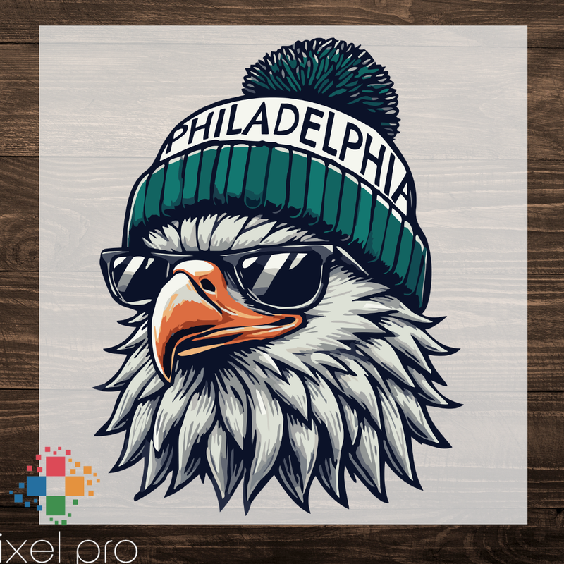 Philadelphia Eagle with Beanie