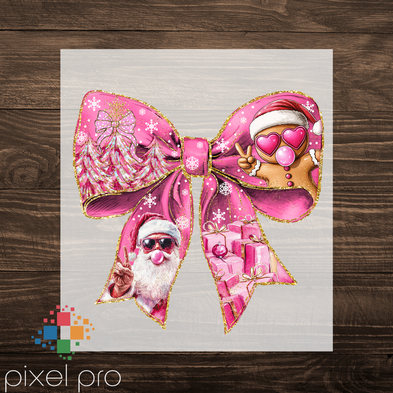 Pink Christmas Bow