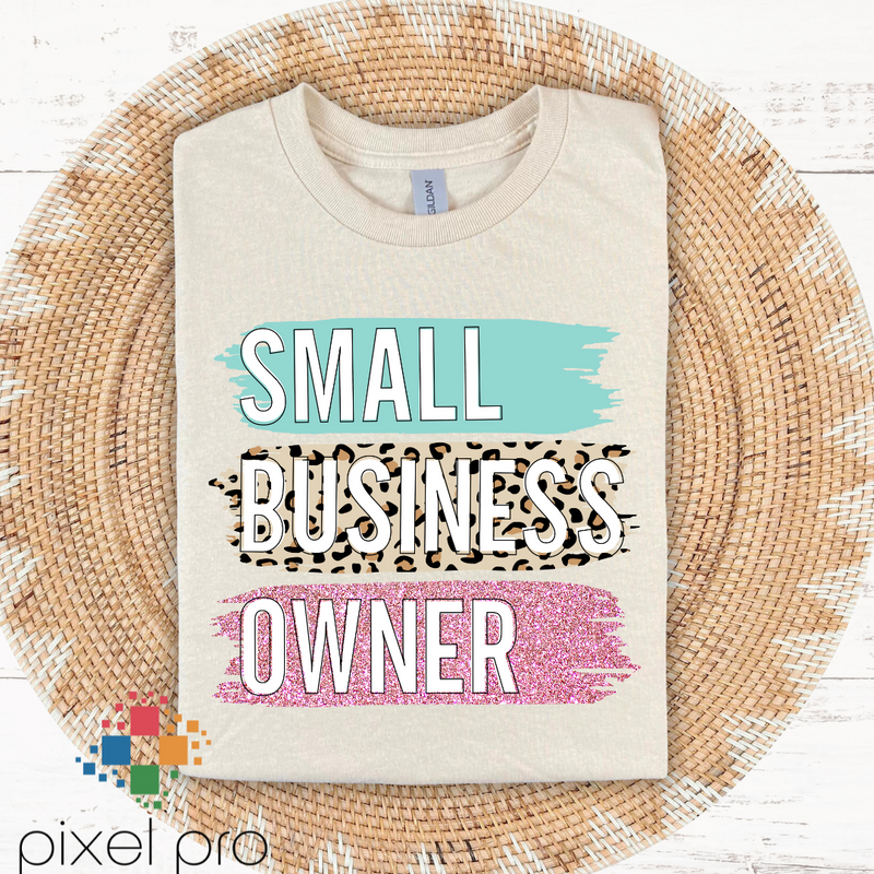 Small Business Owner with Leopard
