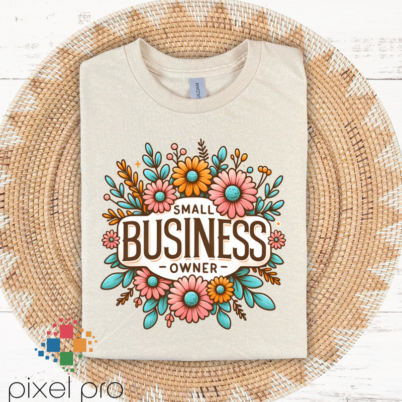 Small Business Owner with Flowers