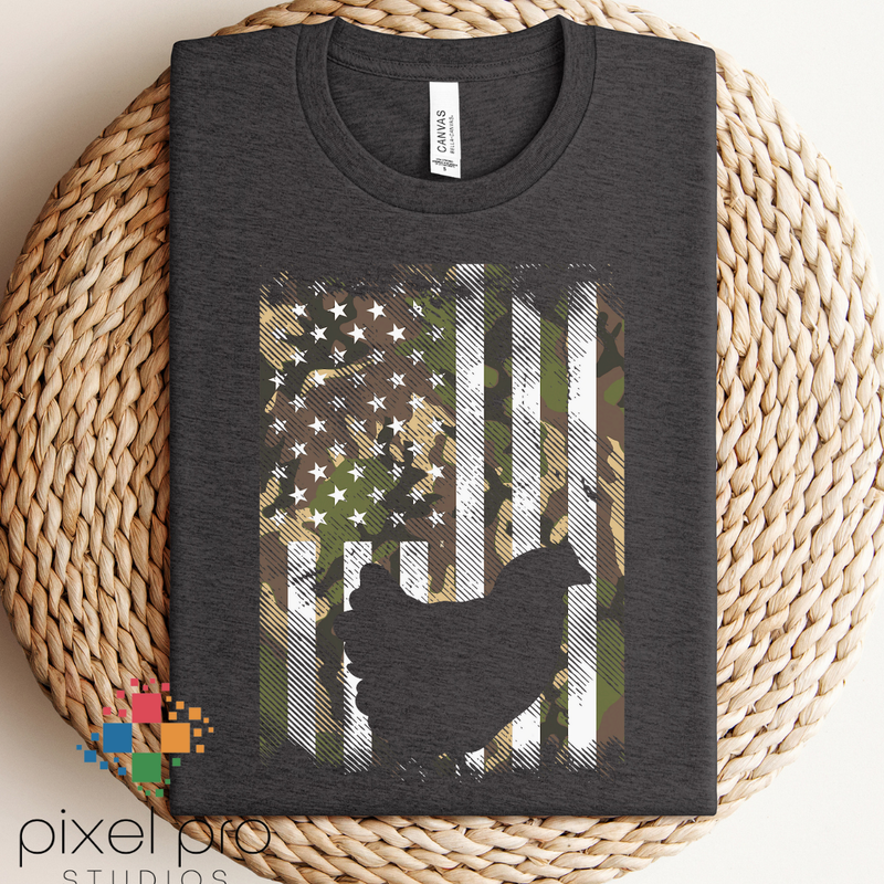 Camo Chicken Flag