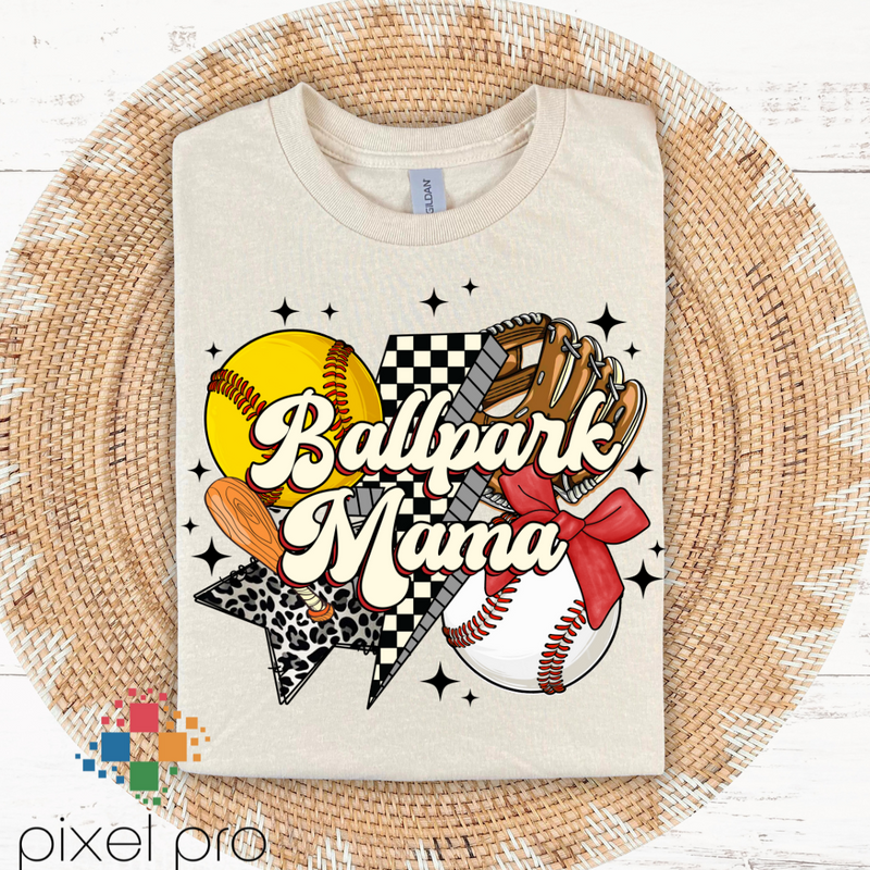 Retro Ballpark Mama