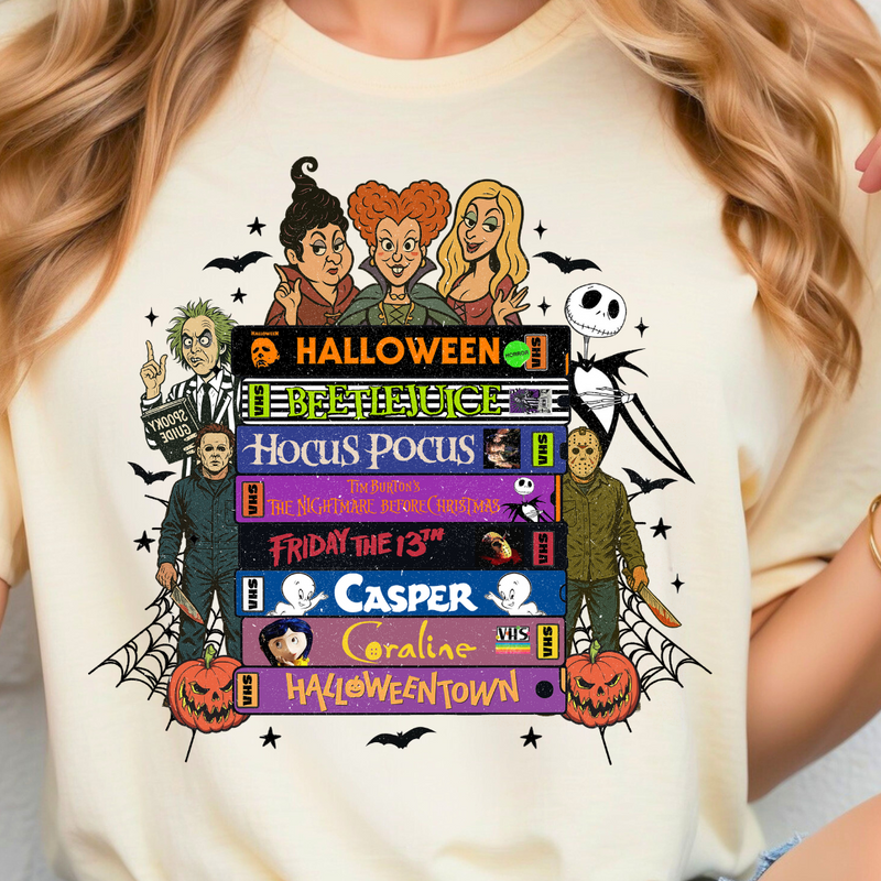 Stacked Halloween Tapes