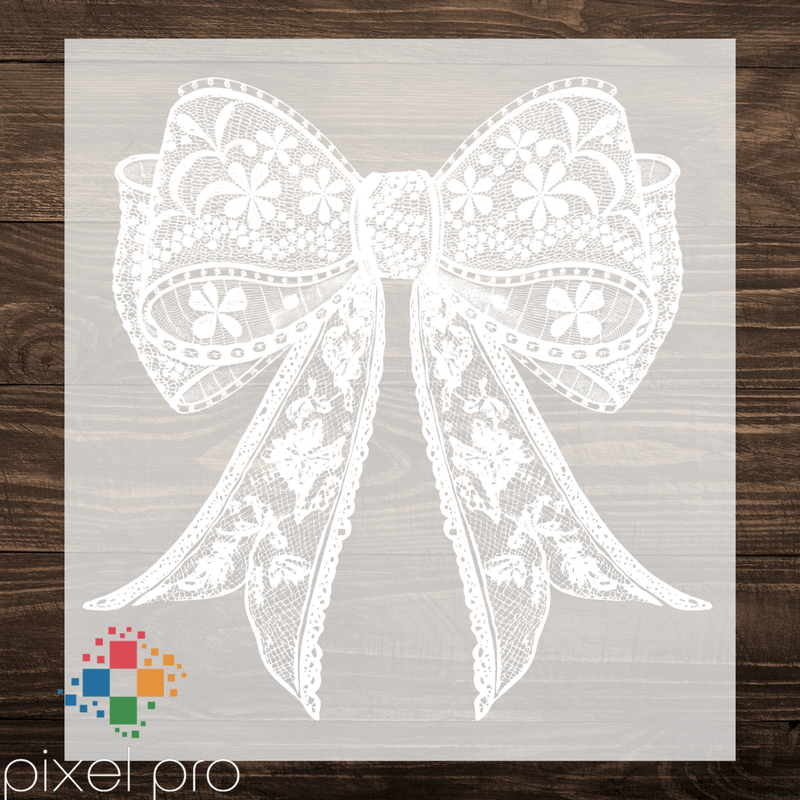 White Lace Bow