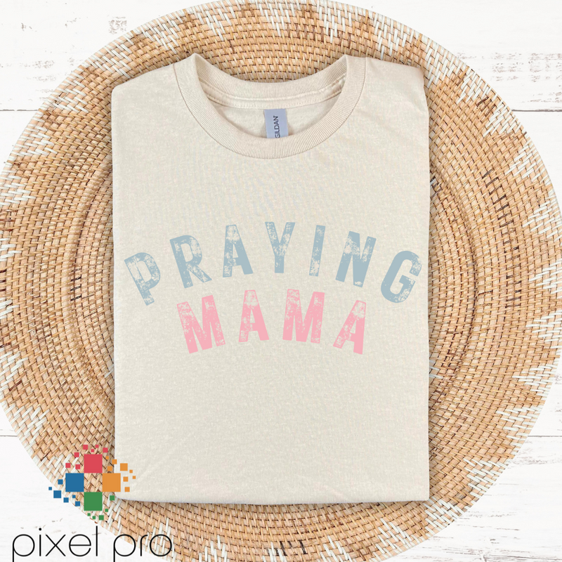 Praying Mama- Pink and Blue