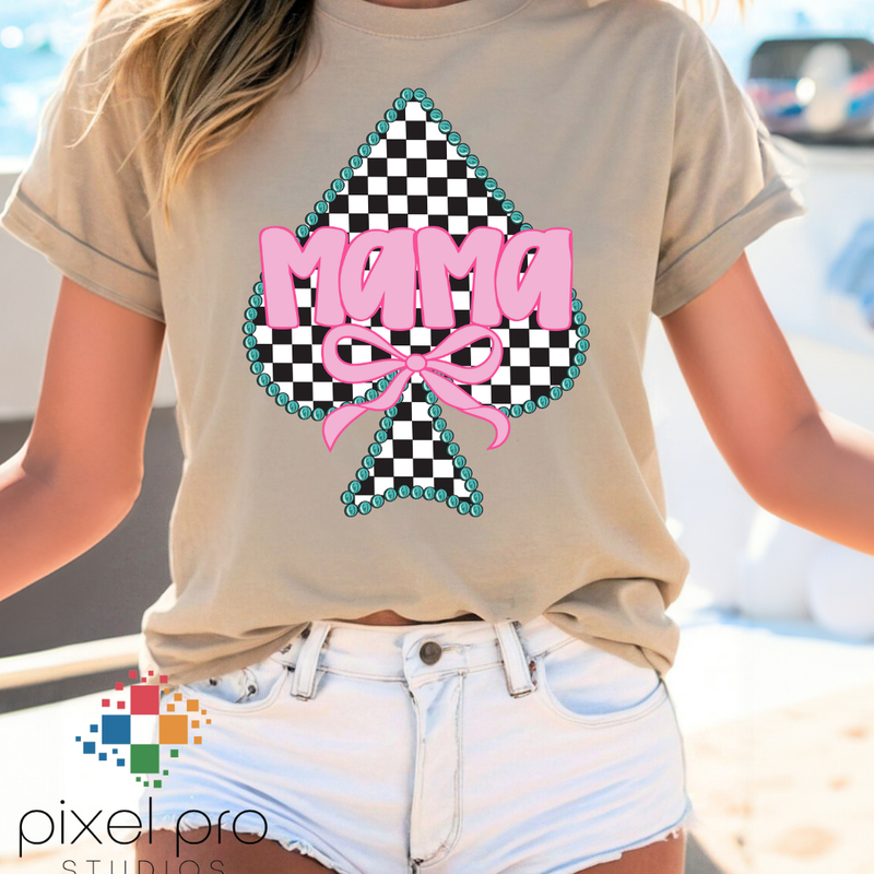 Pink Mama on Checkered Spade