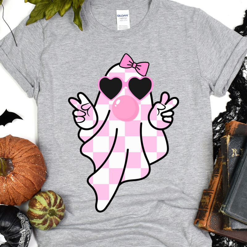 Pink Checkered Ghost