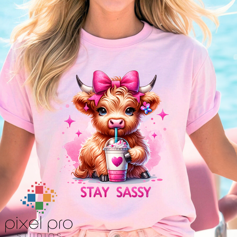 Stay Sassy with Pink Highland Cow