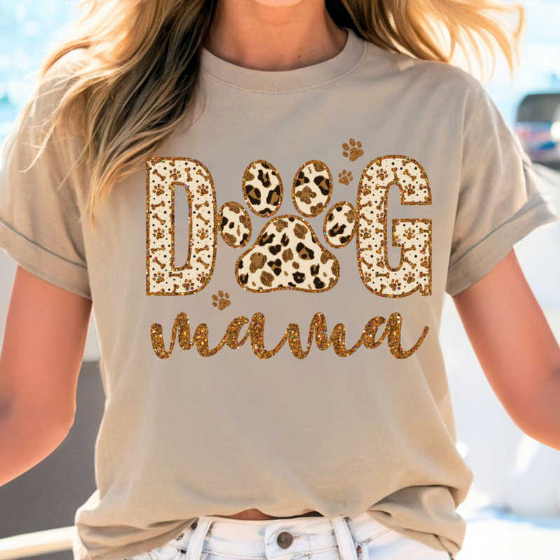 Dog Mom with Paw Print