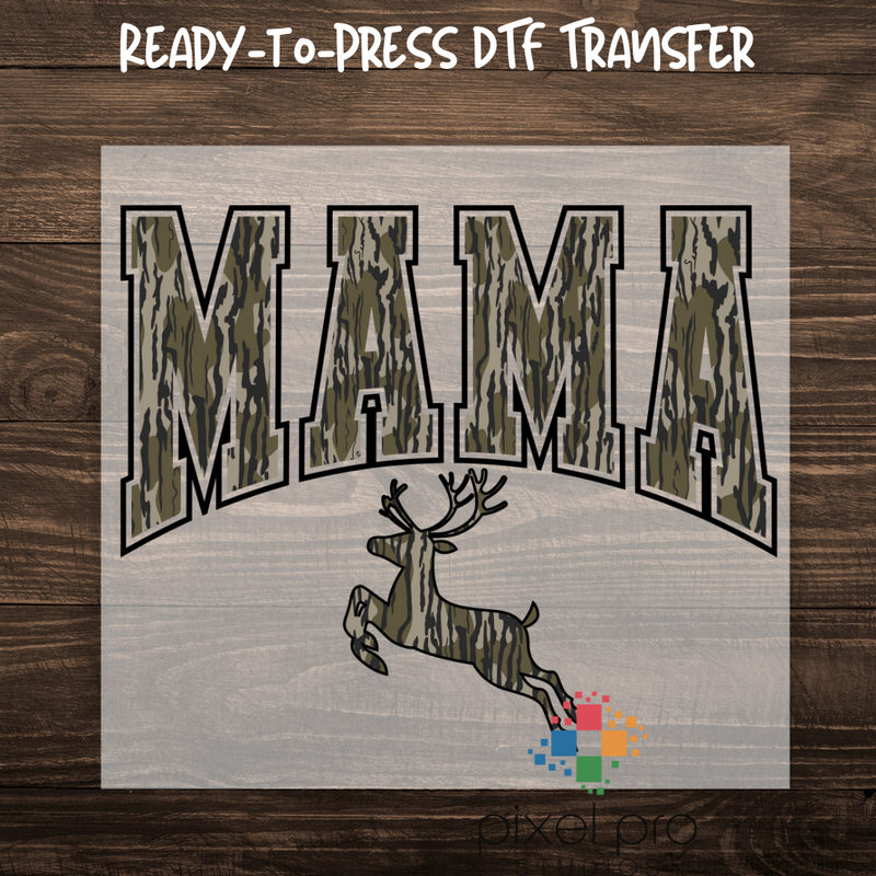 Camo Mama with Deer