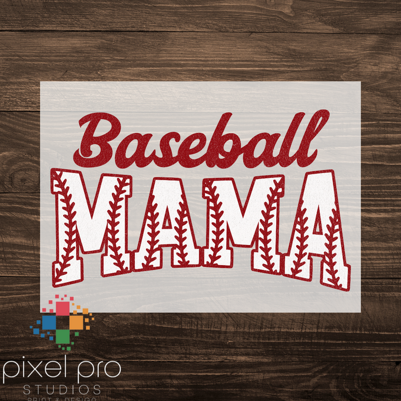 Baseball Mama Red Stitch