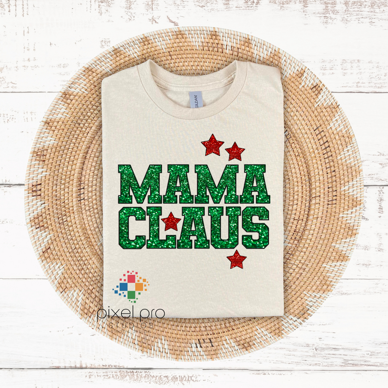 Glitter Mama Claus