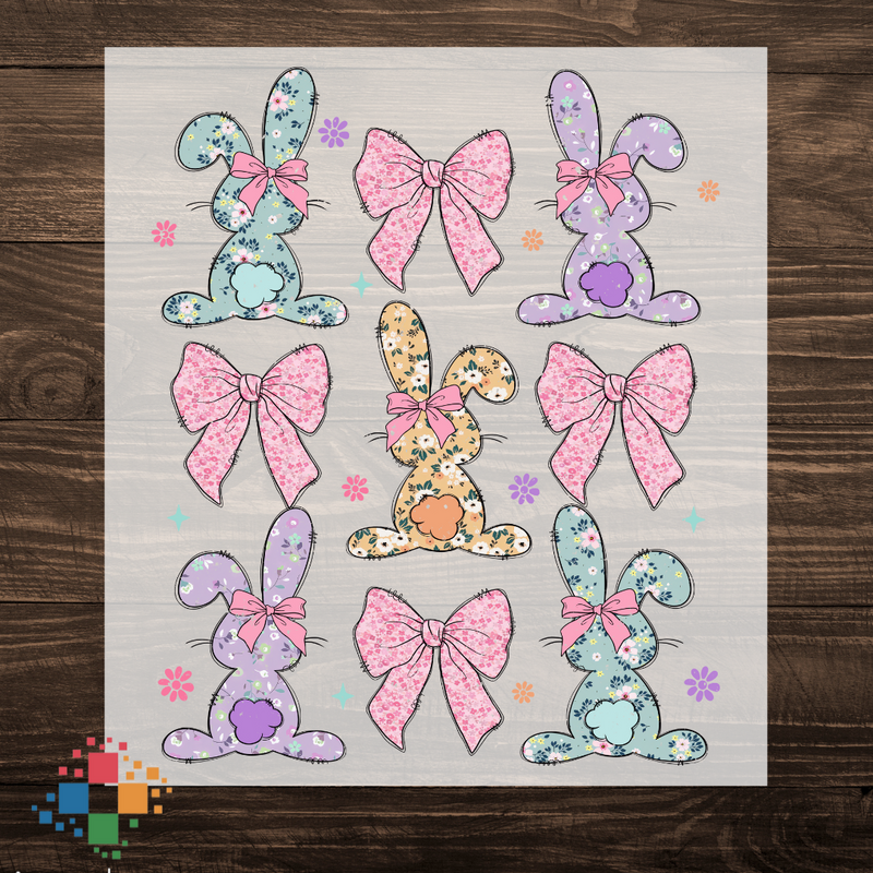 Floral Bunnies and Bows