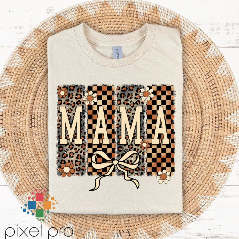Checkered Leopard Mama