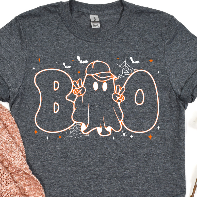 Orange Neon Boo