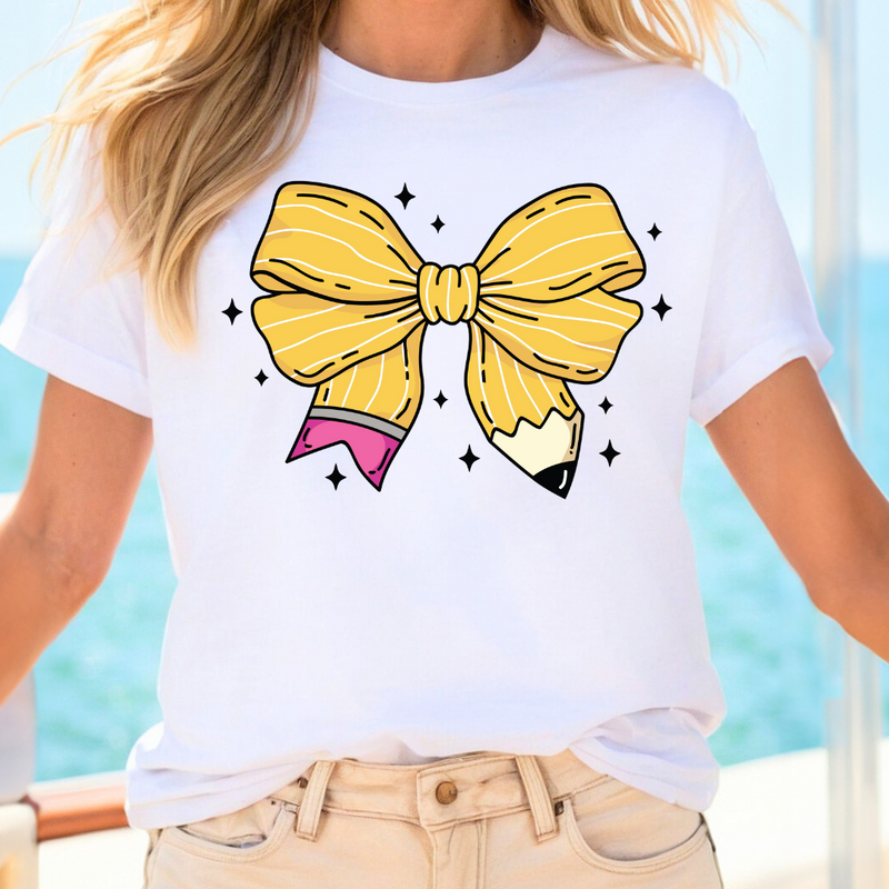 Yellow Pencil Bow