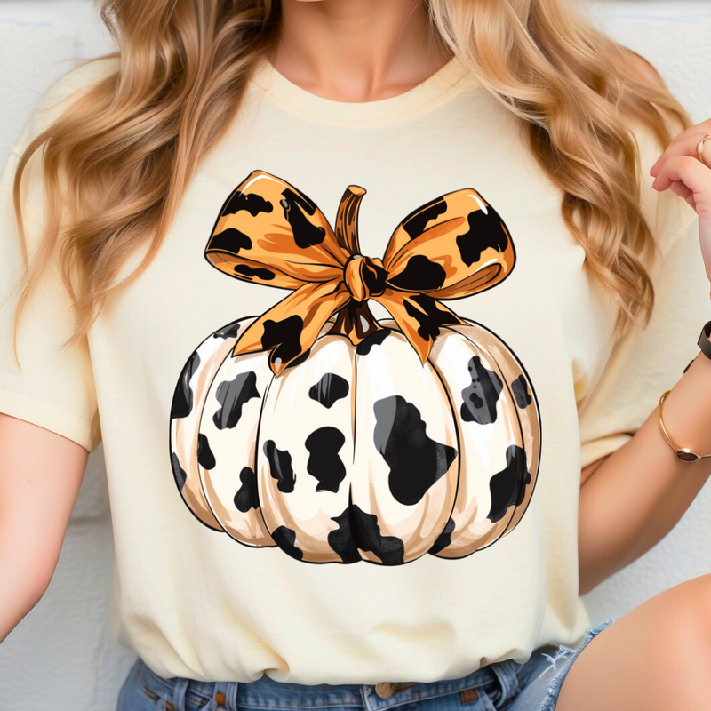Cow Print Pumpkin