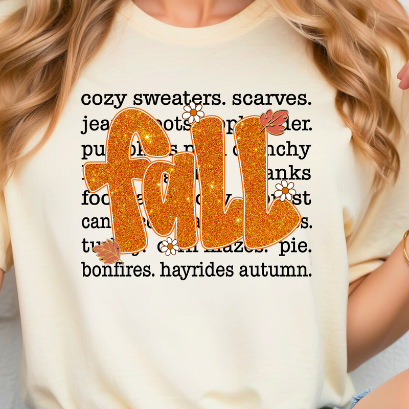 Sparkle Fall Words