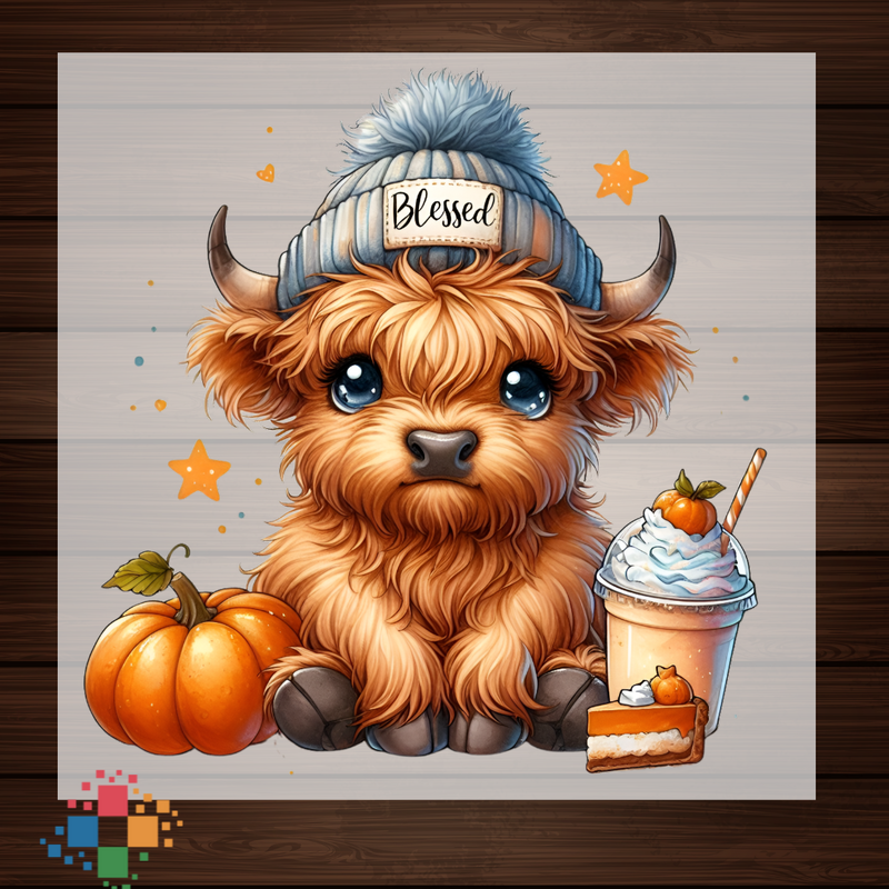 Blessed Cap Highland Cow