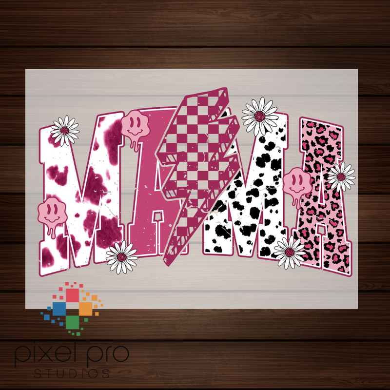 Pink Western Mama with Bolt