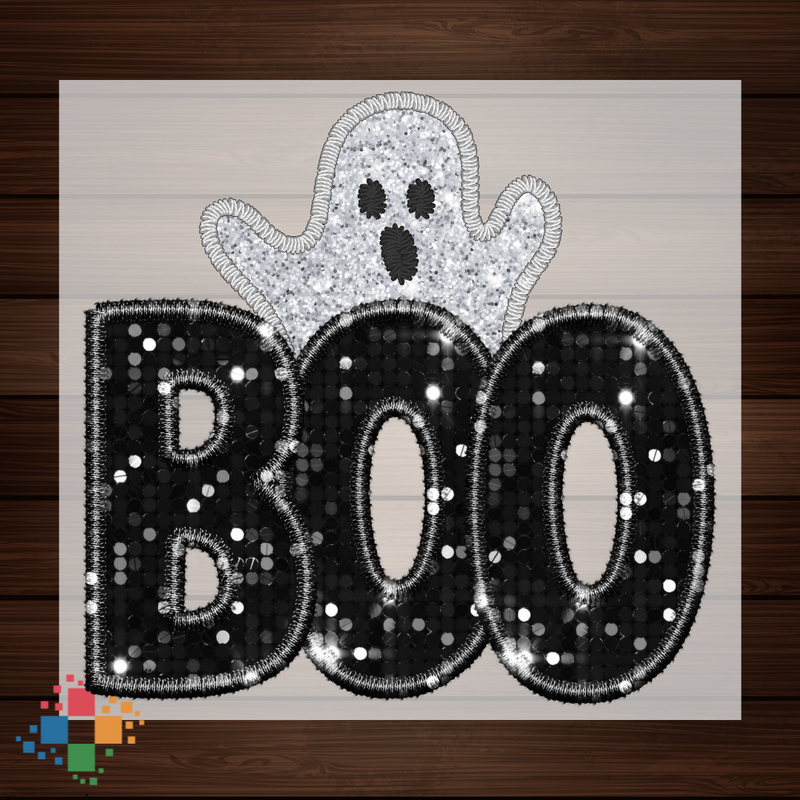 Black Boo with Ghost