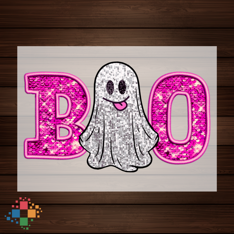 Pink Boo with Ghost